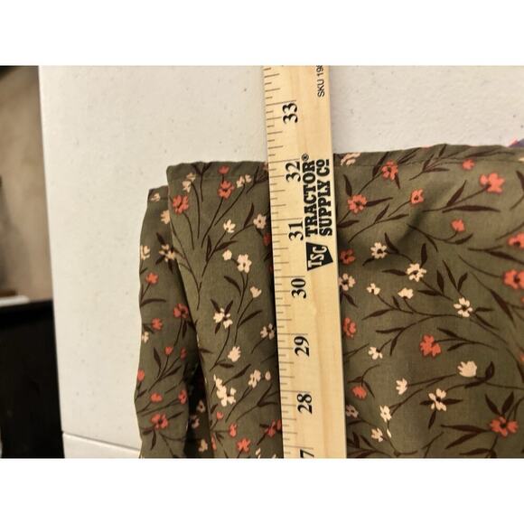 Ces Femme Green and Floral Dress M - Picture 7 of 7